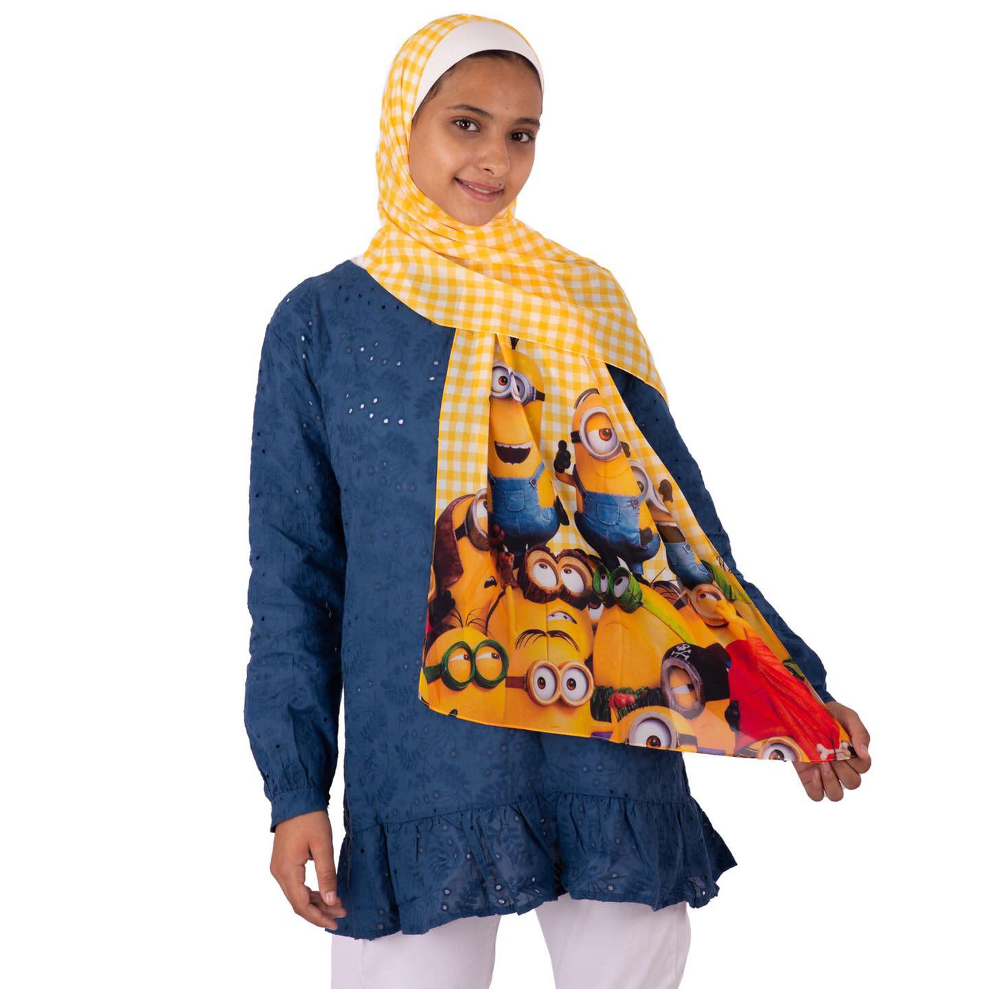 Checkered Minion Mom & Me | Estabraq Hijab